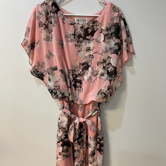 JR Nites by Carollin Dresses & Skirts - JR Nites by Carollin Floral Dress- Size 8, Pink Floral